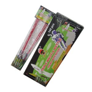 TRIPLE WHISTLE BOTTLE ROCKET WITH REPORT