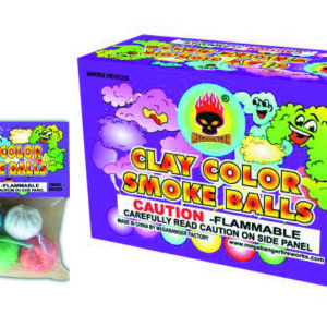 ASSORTED COLOR SMOKE BALLS,CLAY