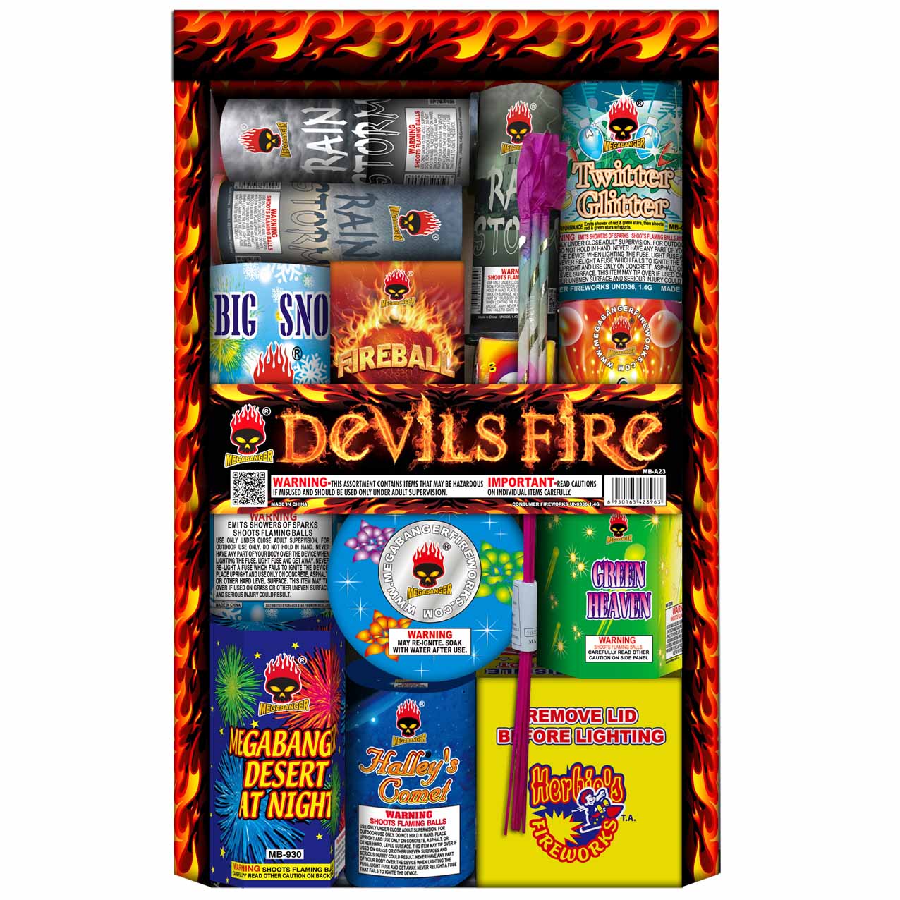 Devils Fire Assortment – Megabanger Fireworks