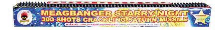 Starry Night 300 Shots Crackling Saturn Missile