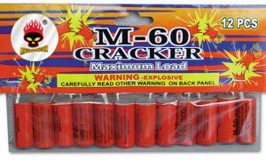 M-60 Crackers 12 pcs in bag