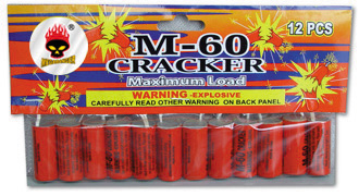 M-60 Crackers 12 pcs in bag