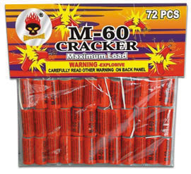 M-60 Crackers 72 pcs in bag